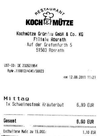 gvma H�ffner Kochm�tze Restaurant